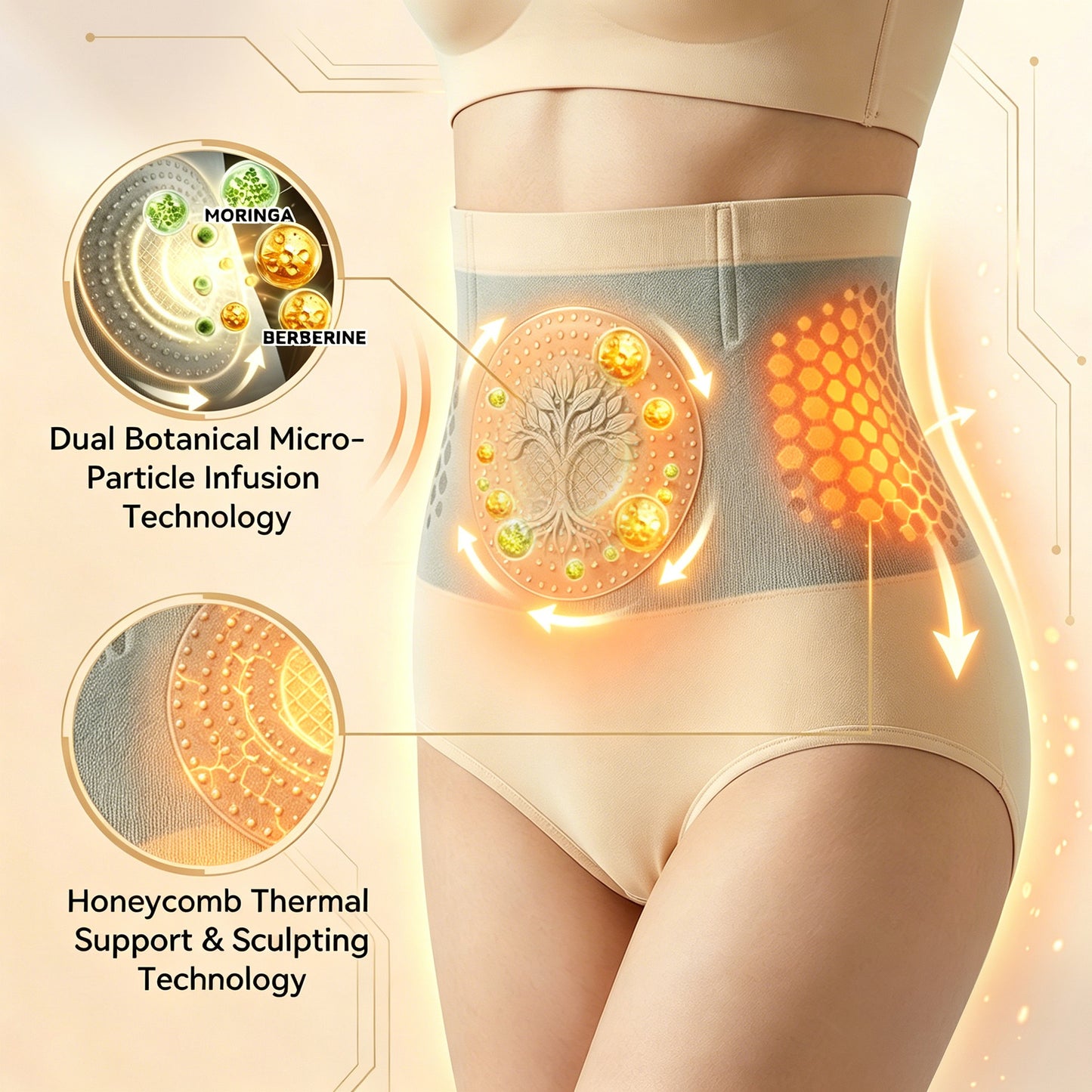 ✨ LUCKYSONG® 2026 Moringa & Berberine 4-In-1 Micro-Particle Sculpting & Fat-Burn Shorts