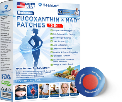 🇺🇸𝑶𝒇𝒇𝒊𝒄𝒊𝒂𝒍 𝑺𝒕𝒐𝒓𝒆  | 💖💖 𝐇𝐞𝐚𝐥𝐫𝐢𝐳𝐞® 𝐁𝐞𝐫𝗯𝗲𝐫𝐢𝐧𝐞 · Fucoxanthin × NAD⁺ 𝟏𝟎-𝐢𝐧-𝟏 Highly Absorbale 𝐏𝐚𝐭𝙘𝙝(𝐉𝐮𝐬𝐭 𝐨𝐧𝐜𝐞 𝐚 𝐝𝐚𝐲, 𝐯𝐢𝐬𝐢𝐛𝐥𝐞 𝐜𝐡𝐚𝐧𝐠𝐞𝐬 𝐢𝐧 𝟕 𝐝𝐚𝐲𝐬） ✅ 𝐅𝐨𝐫 𝐨𝐛𝐞𝐬𝐢𝐭𝐲, 🅛🅞🅞🅢🅔 🅢🅚🅘🅝,𝐝𝐢𝐚𝐛𝐞𝐭𝐞𝐬, 𝐬𝐥𝐞𝐞𝐩 𝐚𝐩𝐧𝐞𝐚, 𝐣𝐨𝐢𝐧𝐭 𝐢𝐬𝐬𝐮𝐞𝐬, 𝐚𝐧𝐝 𝐦𝐨𝐫𝐞